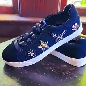 Libby Edelman Black Sneakers with Embellishments